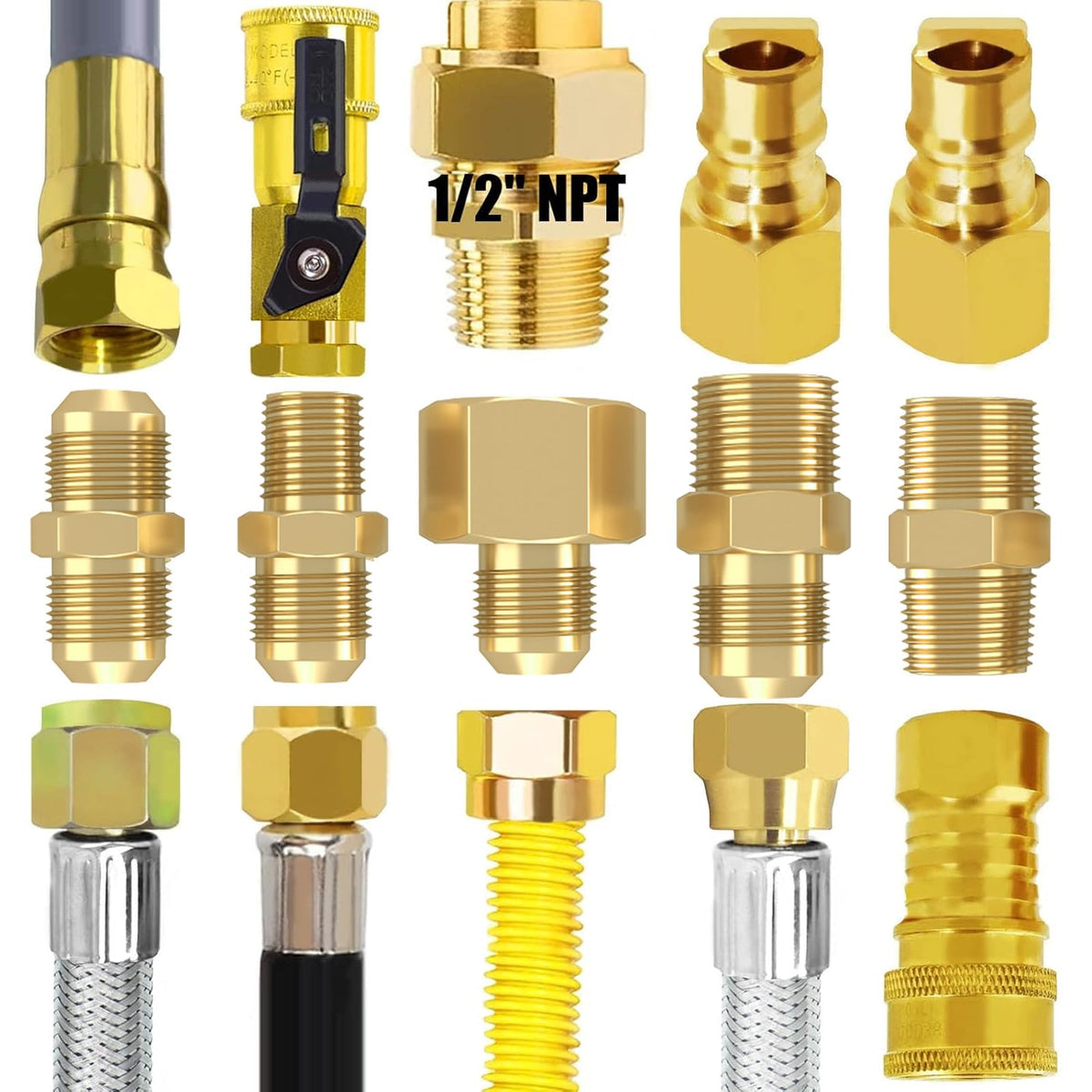 NQN propane ball valve switch included for flame control
