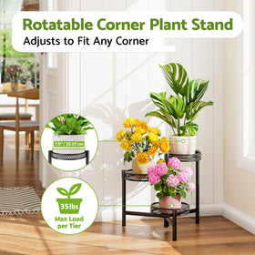 NQW foldable corner rack saves space on balcony or patio.
