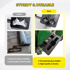 Nrovonis heavy-duty steel construction delivers durability against rust and wear.