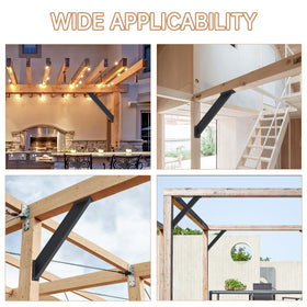 Nrspp 8pcs brackets ergonomic installation and strong 45-degree joints.
