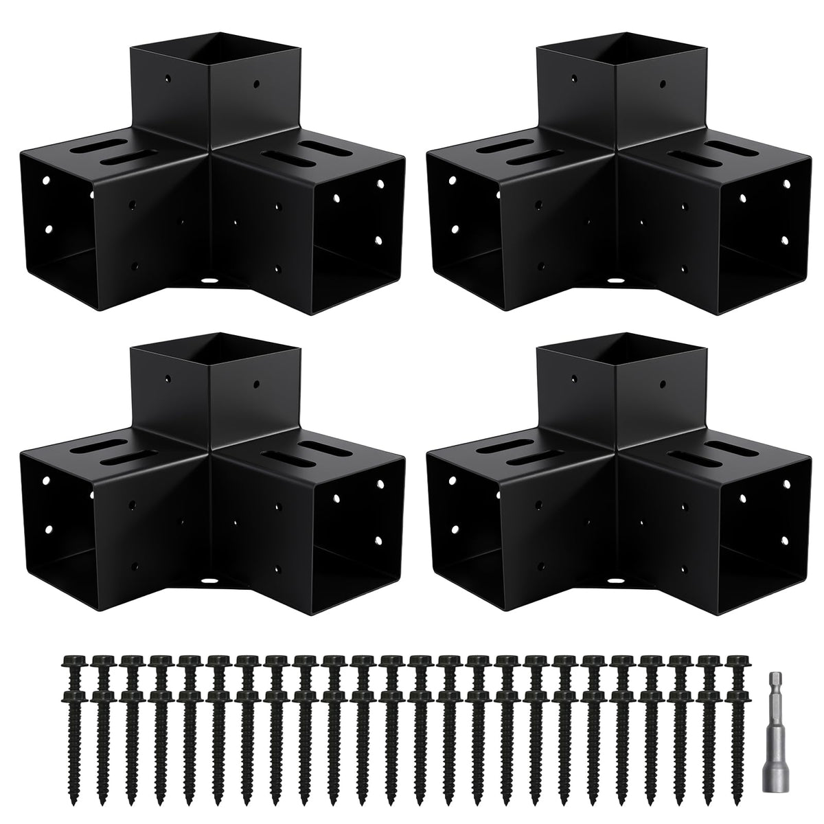Nrspp pergola bracket 4x4 3way delivers sturdy corner support for outdoor frames.
