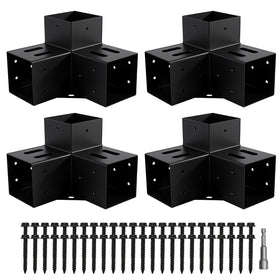 Nrspp pergola bracket 4x4 3way delivers sturdy corner support for outdoor frames.