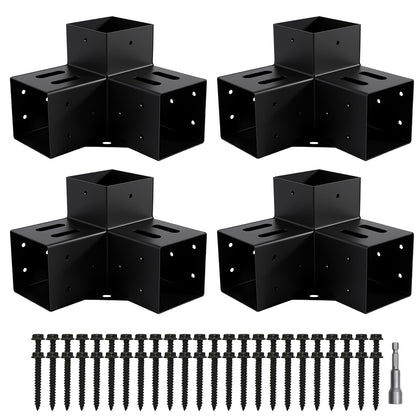 Nrspp pergola bracket 4x4 3way delivers sturdy corner support for outdoor frames.