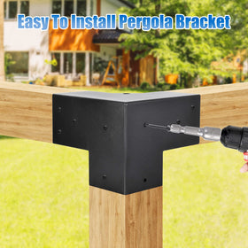 Nrspp pergola bracket pack includes four brackets for quick project setup.