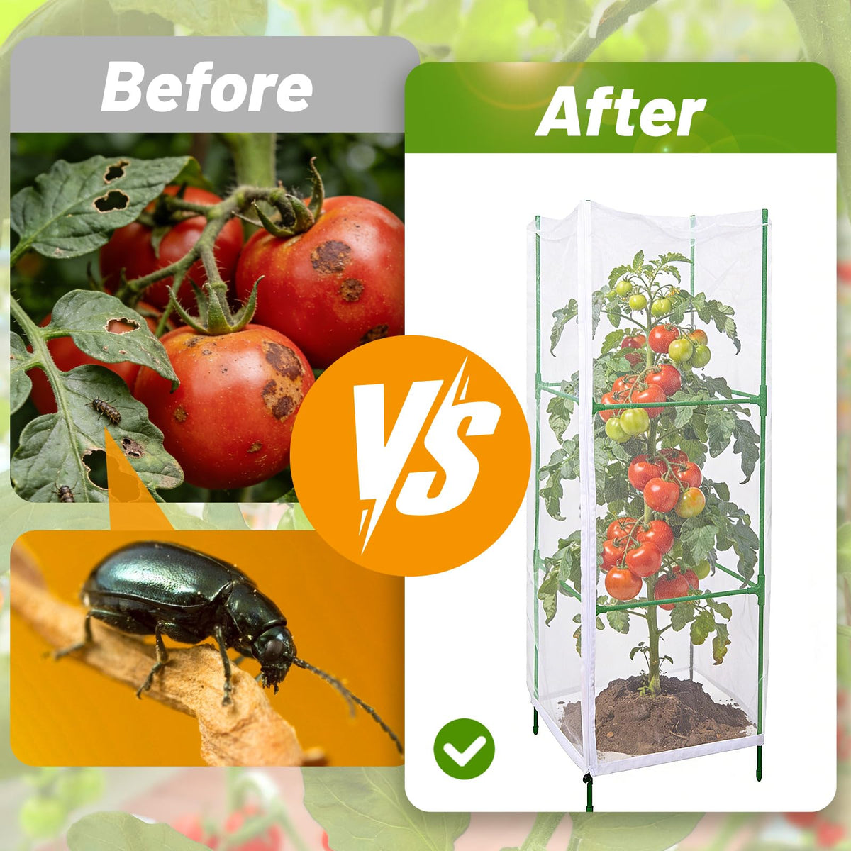 NRWRTY drawstring-bottom nets seal out pests while letting air through.