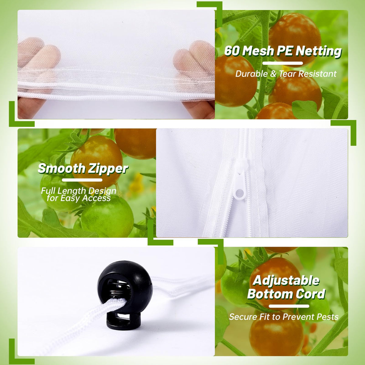 NRWRTY durable 0-43-inch plastic rods provide sturdy plant support.