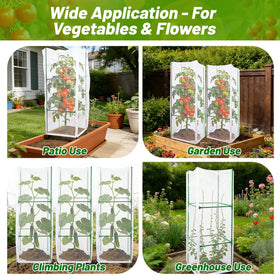 NRWRTY multipurpose trellis suits tomatoes, cucumbers, peas, and climbing flowers.