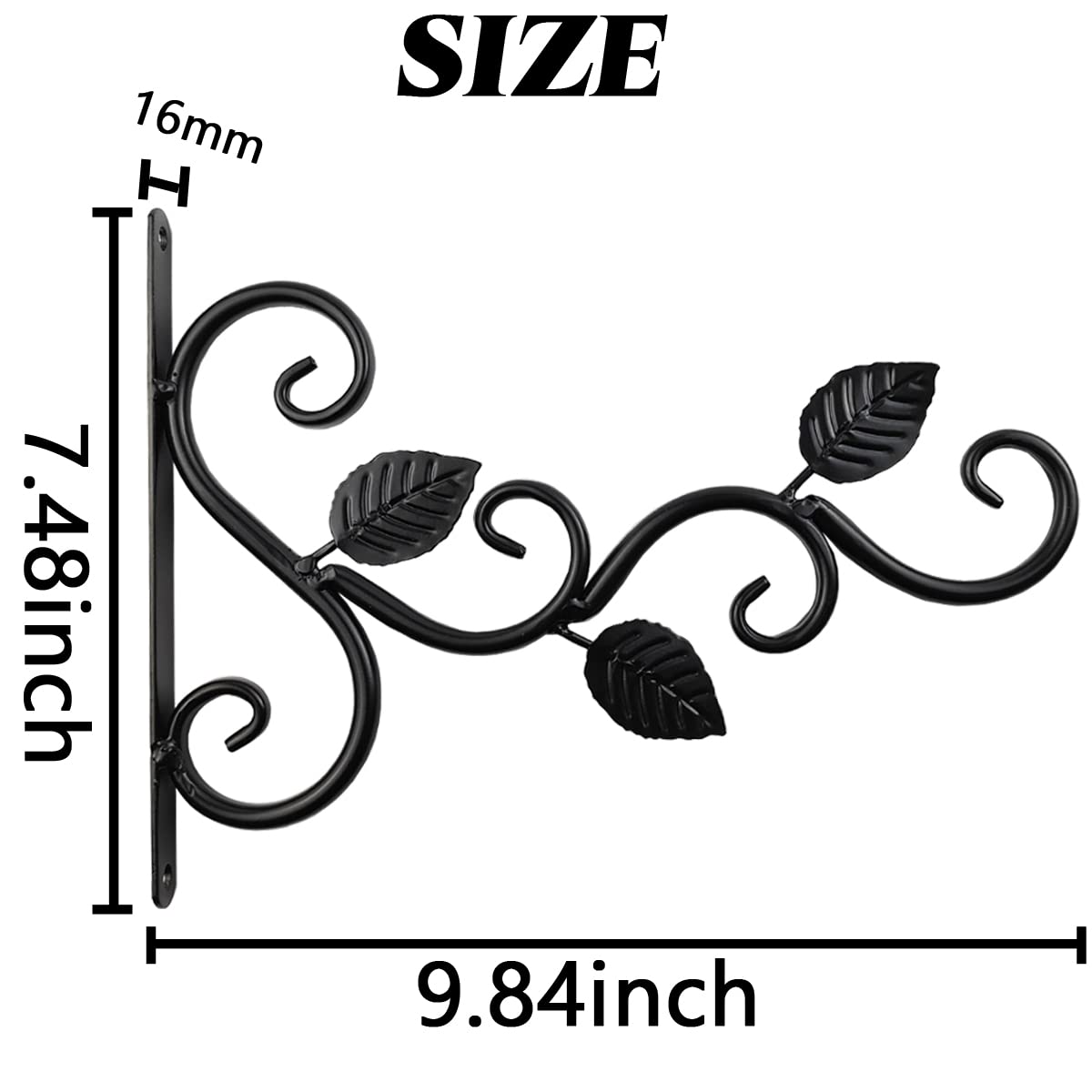 NSBELL deck and fence plant bracket for outdoor mounting