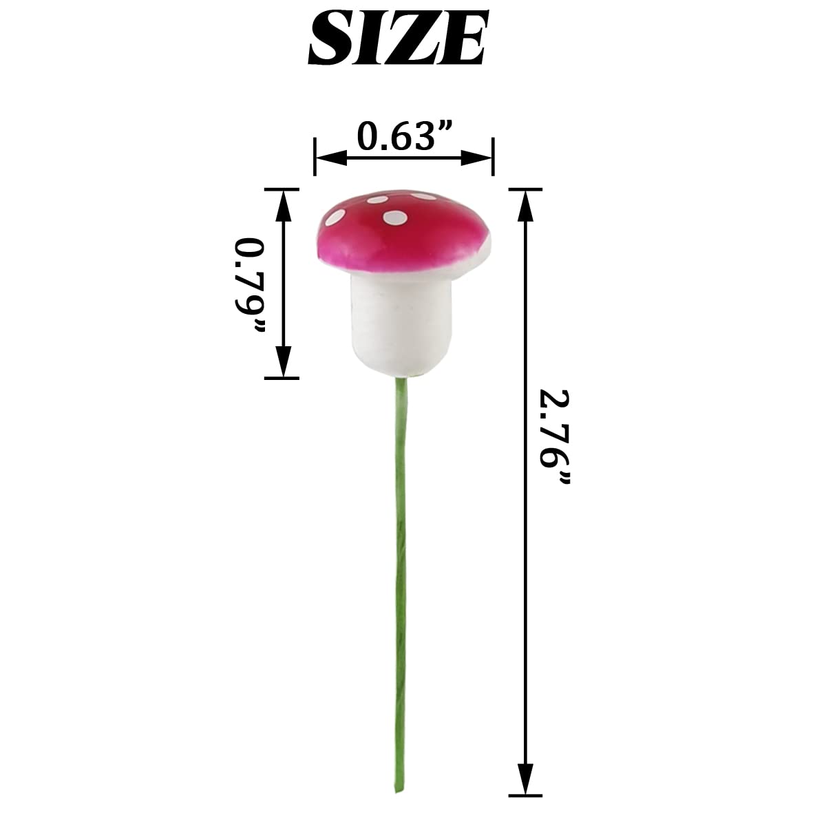 NSBELL pink mushroom adding cheer to planters and scenes