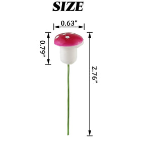 NSBELL pink mushroom adding cheer to planters and scenes