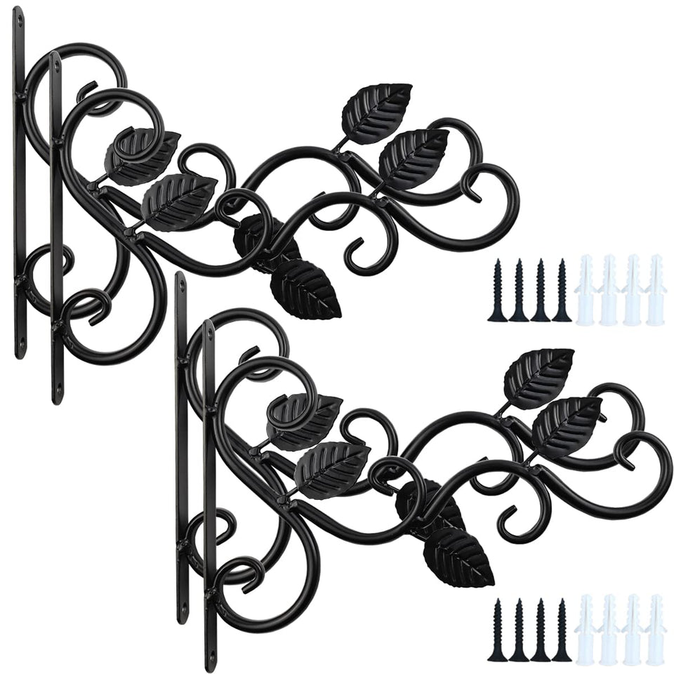 NSBELL wall mount plant bracket for sturdy outdoor hanging