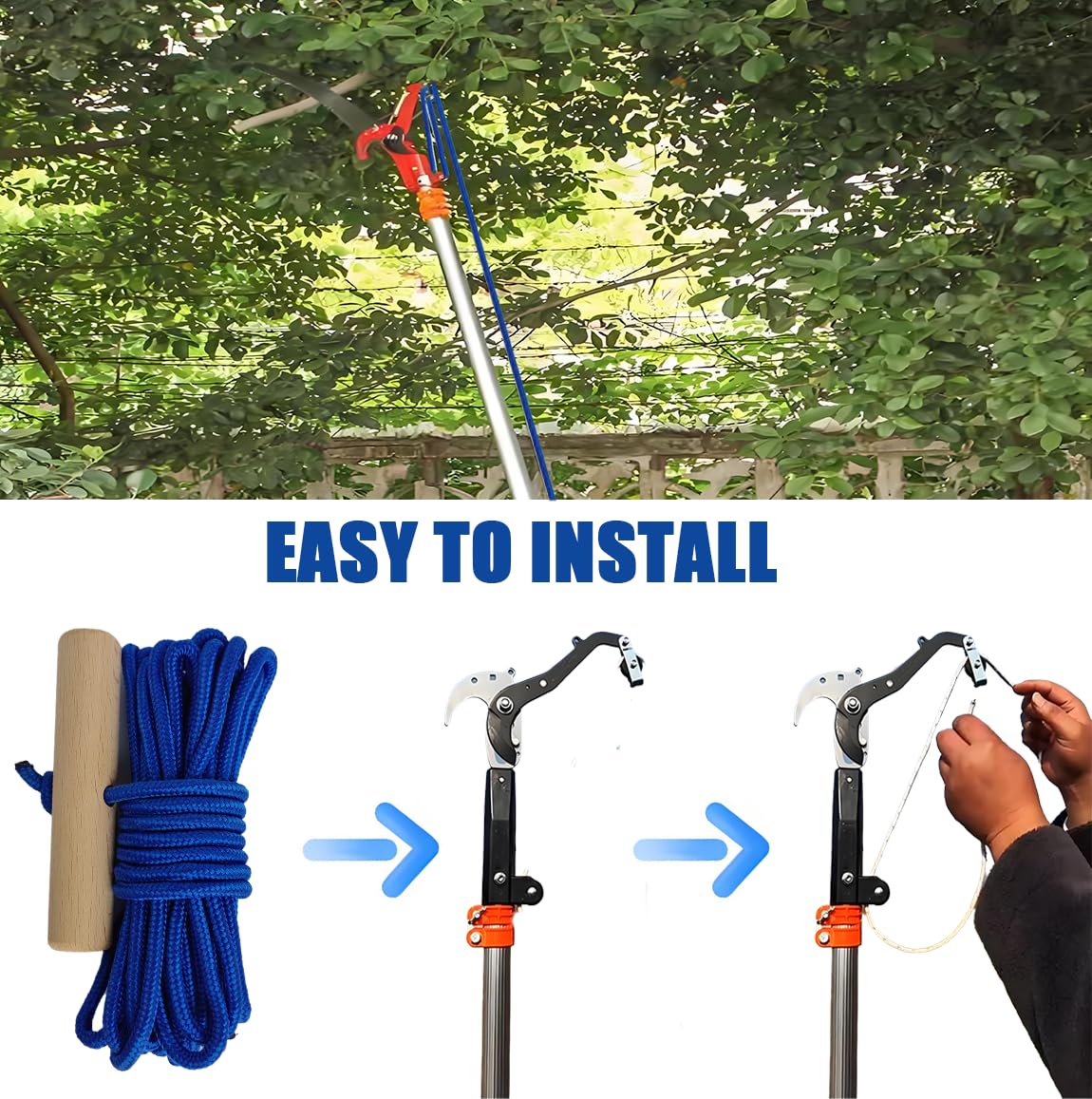 nsgglecher PR-20 wooden handle provides comfortable grip during pruning