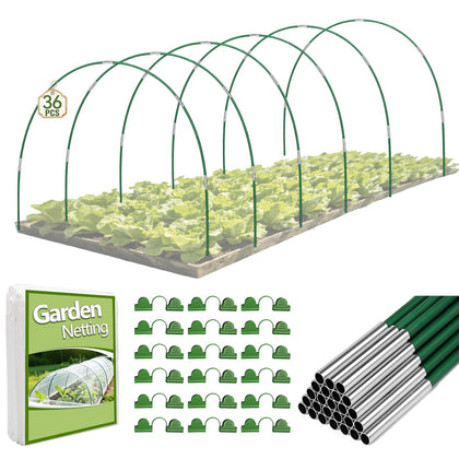 Nsitehalo garden hoops 36pc setup for quick raised-bed assembly