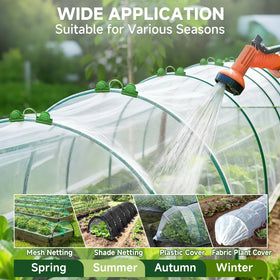 Nsitehalo rust-free fiberglass poles in garden hoop system