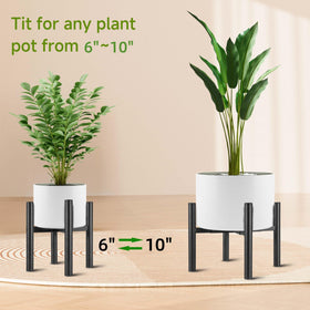 NSYOOMH sturdy metal plant stand suitable for indoor or outdoor use.
