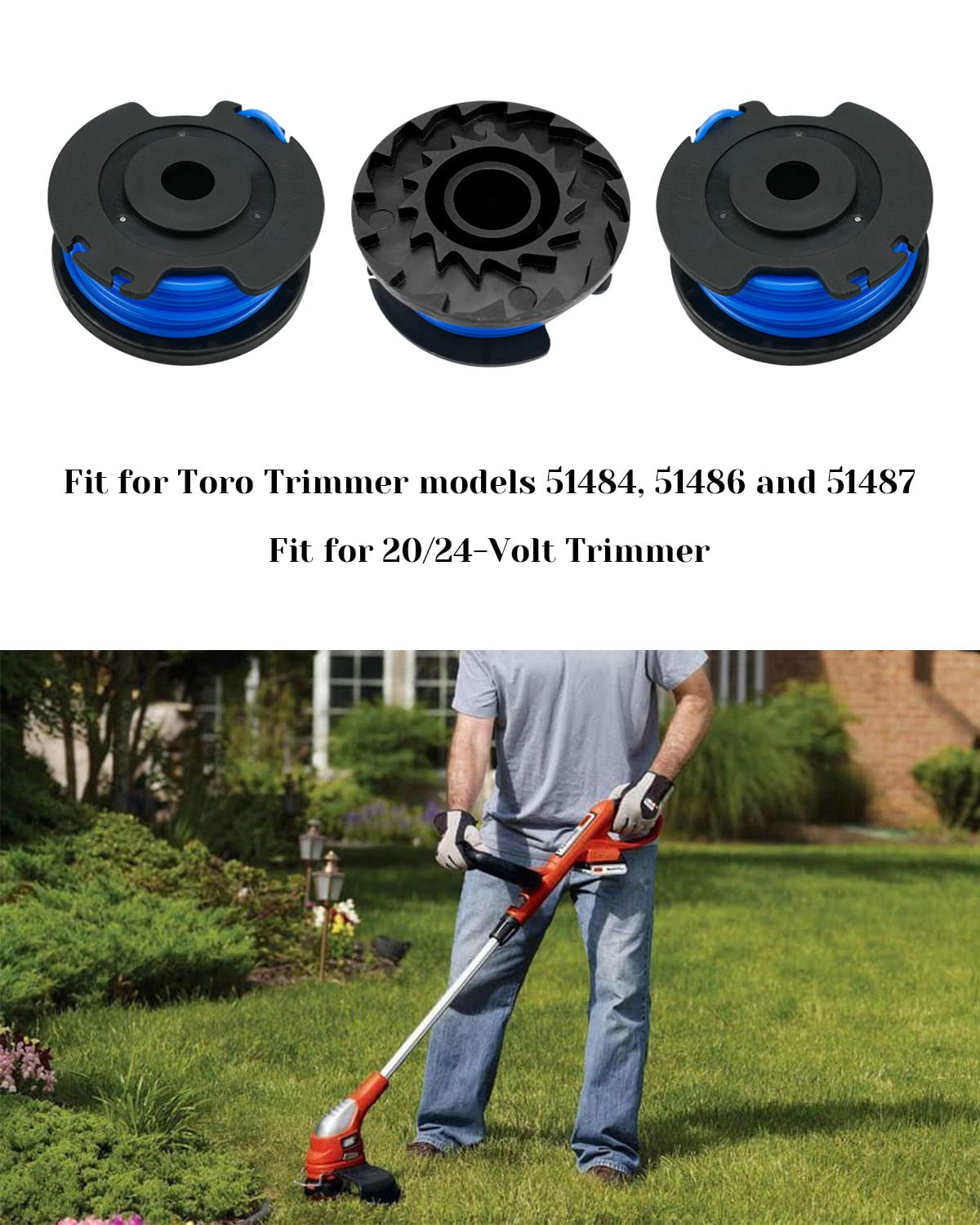 NTSUMI ABS and nylon spool highlights durable construction.