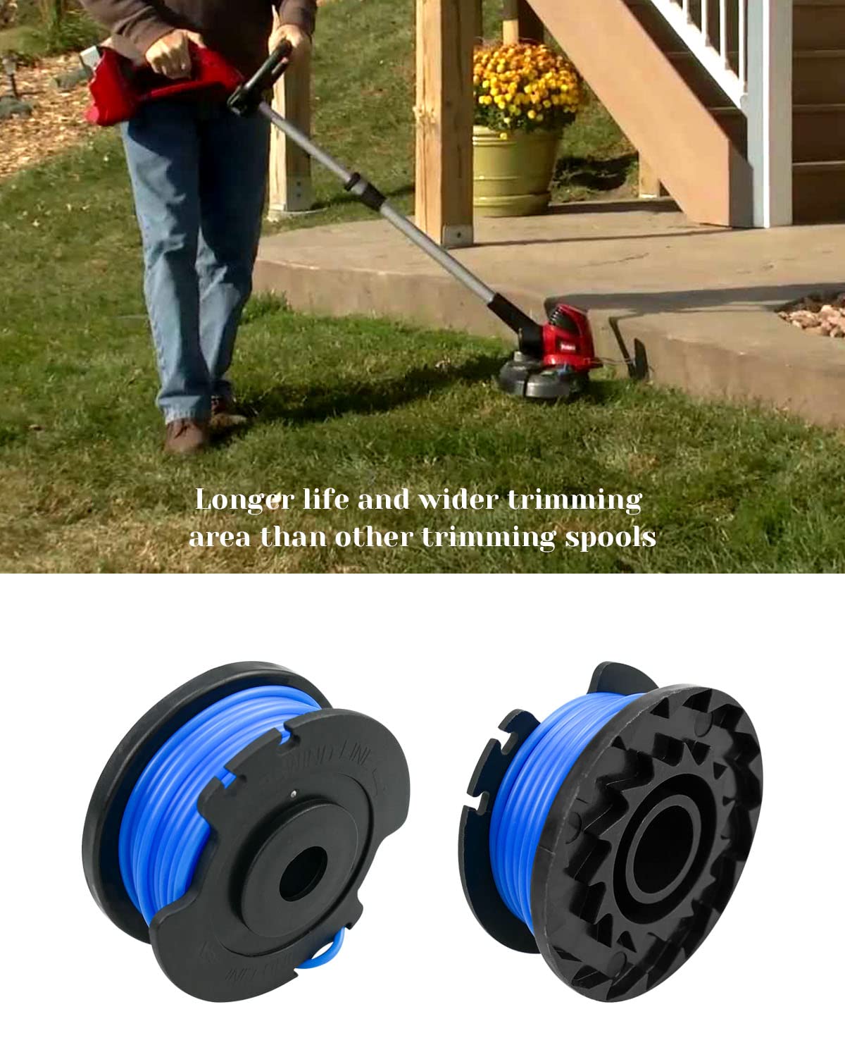 NTSUMI pre-wound spool enables quick, tool-free installation.