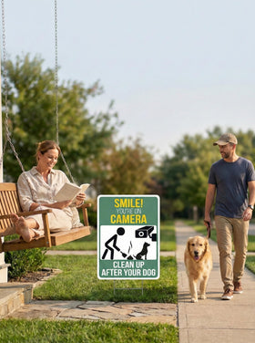 Outdoor-ready Nuah Prints sign withstands daily weather.