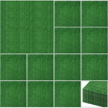 Nuanchu 12x12 grass mats for table decor and DIY crafts.