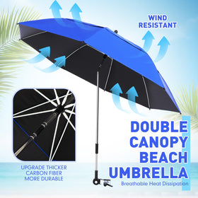 Nuanchu 360-degree adjustable umbrella angles to track the sun.
