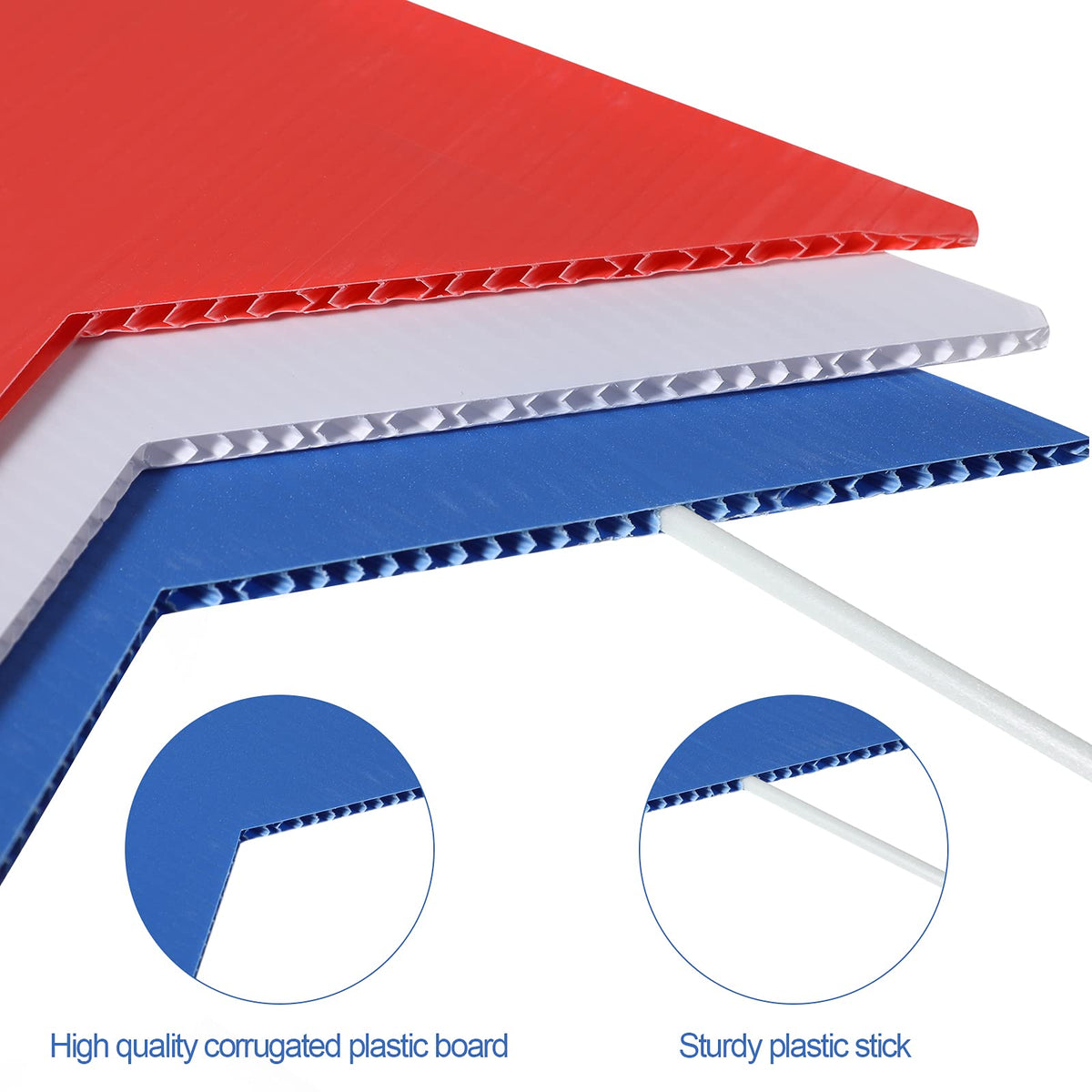 Nuanchu double-printed signs enhance the 4th of July décor.