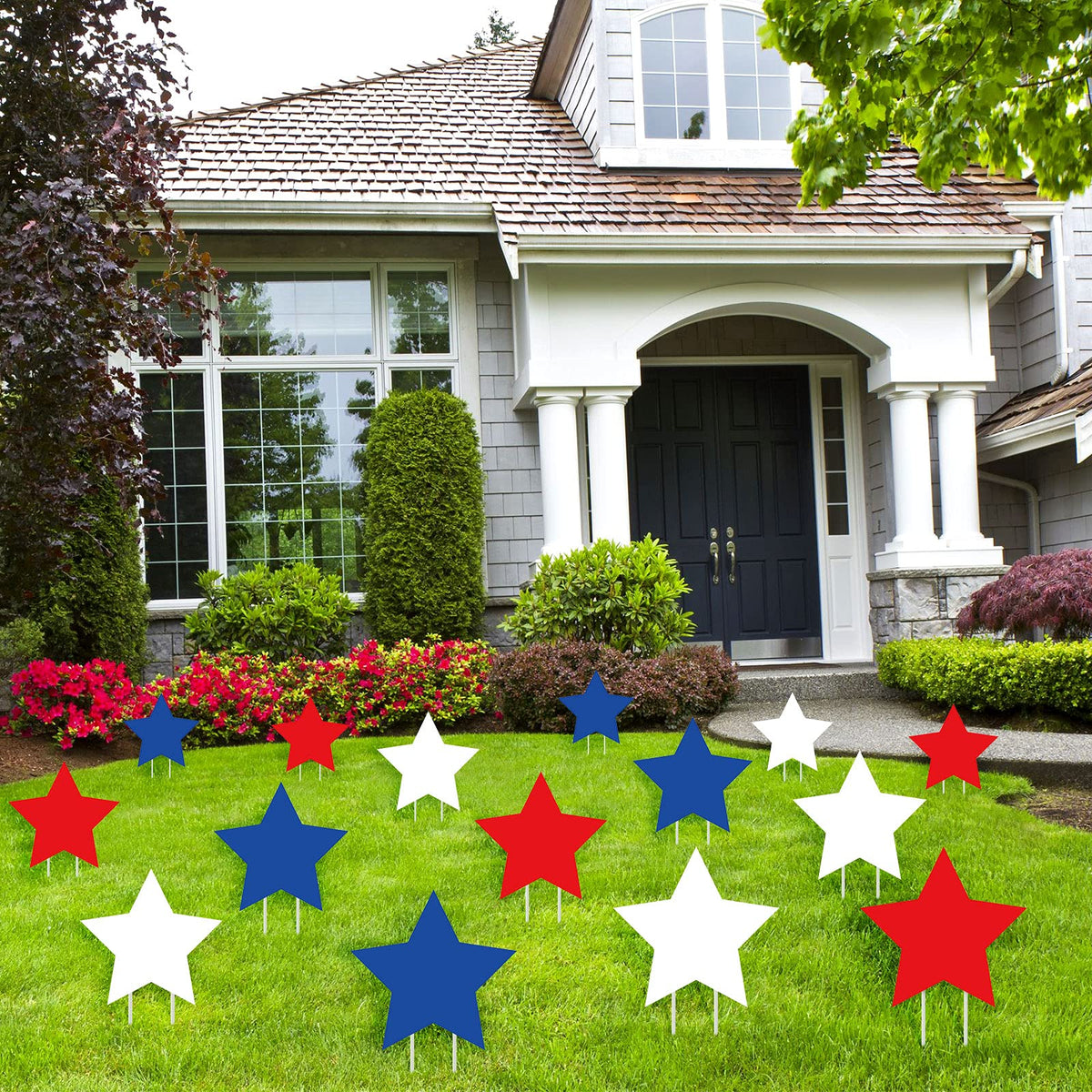 Nuanchu yard signs set for easy setup and festive appeal.