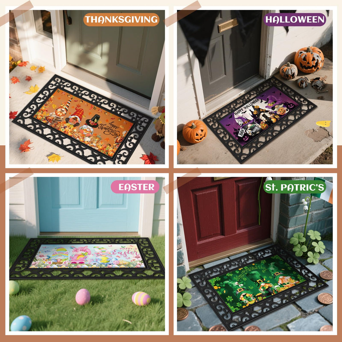 Nuanchu gift-ready seasonal doormat suitable for housewarmings.