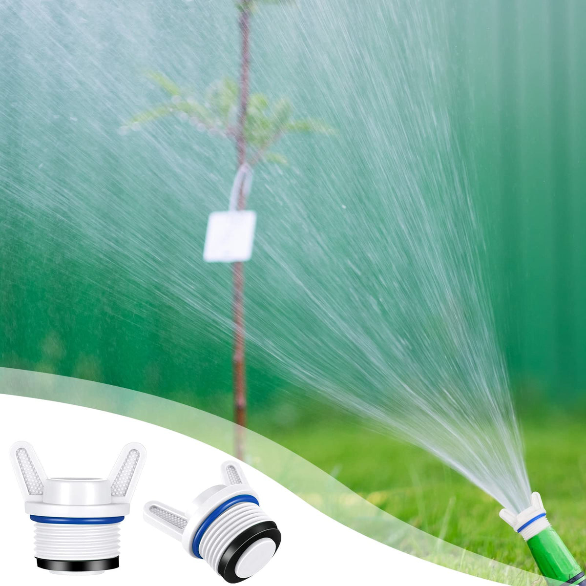 Nuanchu garden cap plug helps keep tubing clean when not in use.