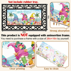 Nuanchu non-slip backing detail keeps the mat in place.