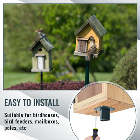 Nuanchu plastic t-post plate resists weather while keeping mounts secure