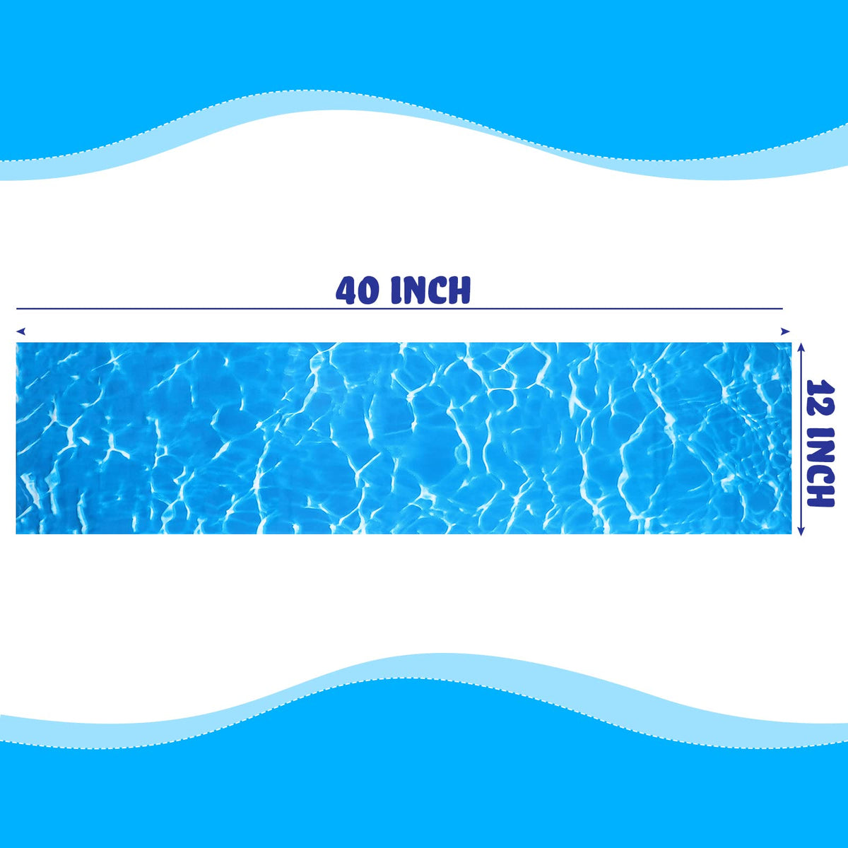 Nuanchu 12x40 rectangle vinyl patch ready to trim for pools