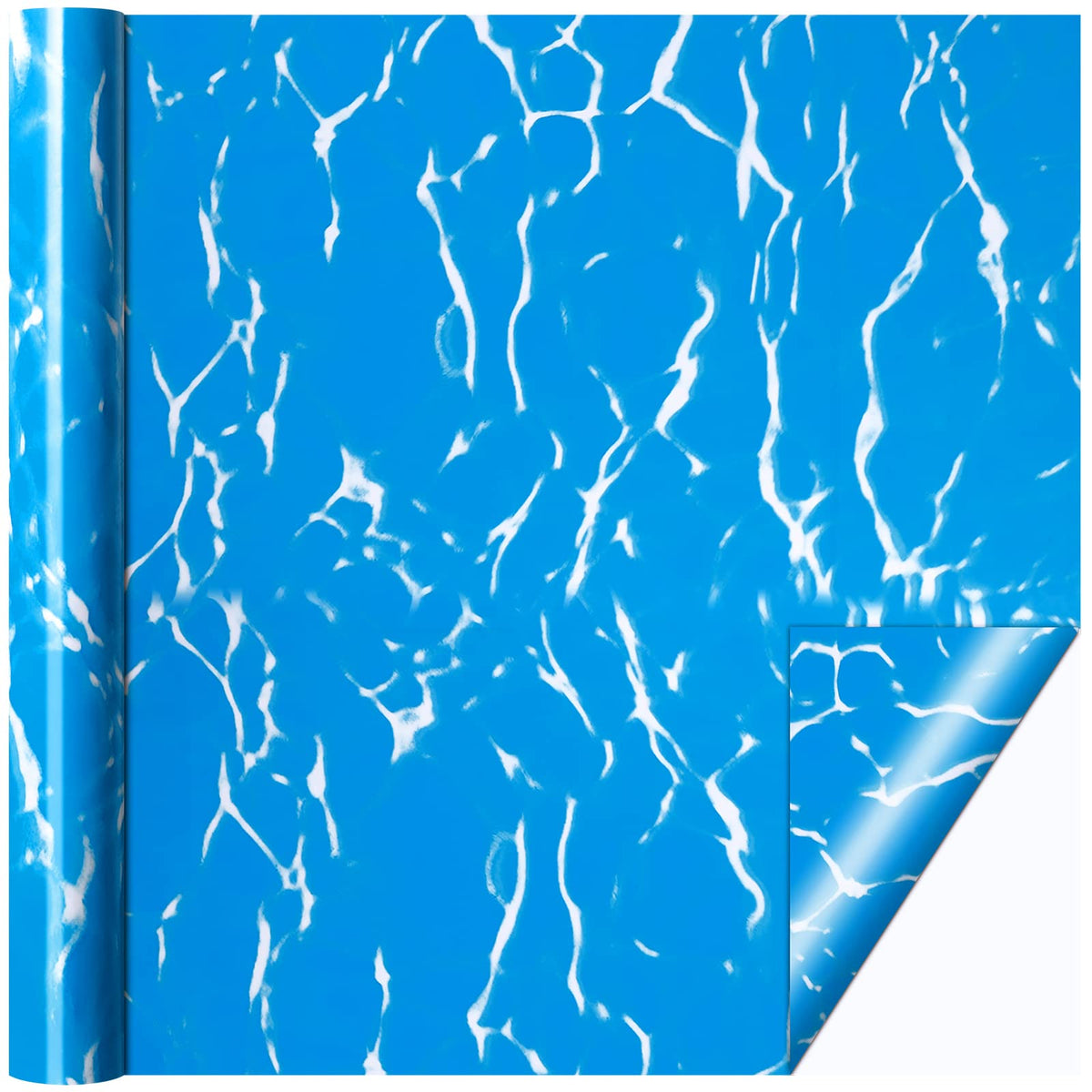 Nuanchu pool patch with self-adhesive blue pattern for quick pool repairs
