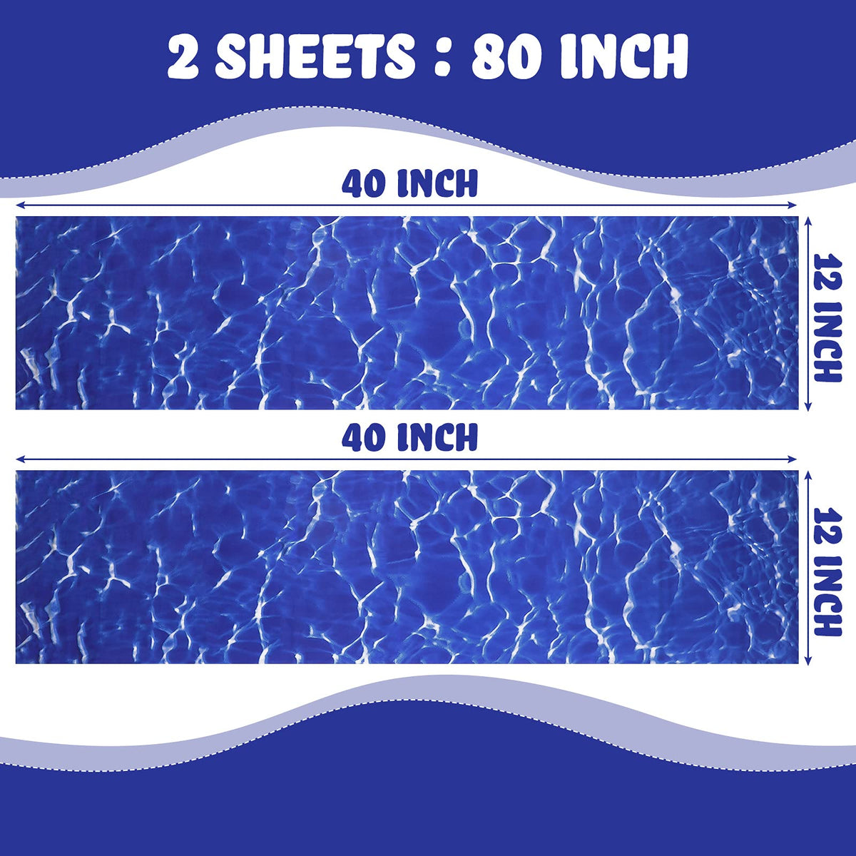 Nuanchu PVC patch with water-pattern design for pool repairs.