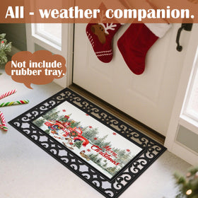 Nuanchu seasonal doormat inserts Thanksgiving motif evokes warmth and charm