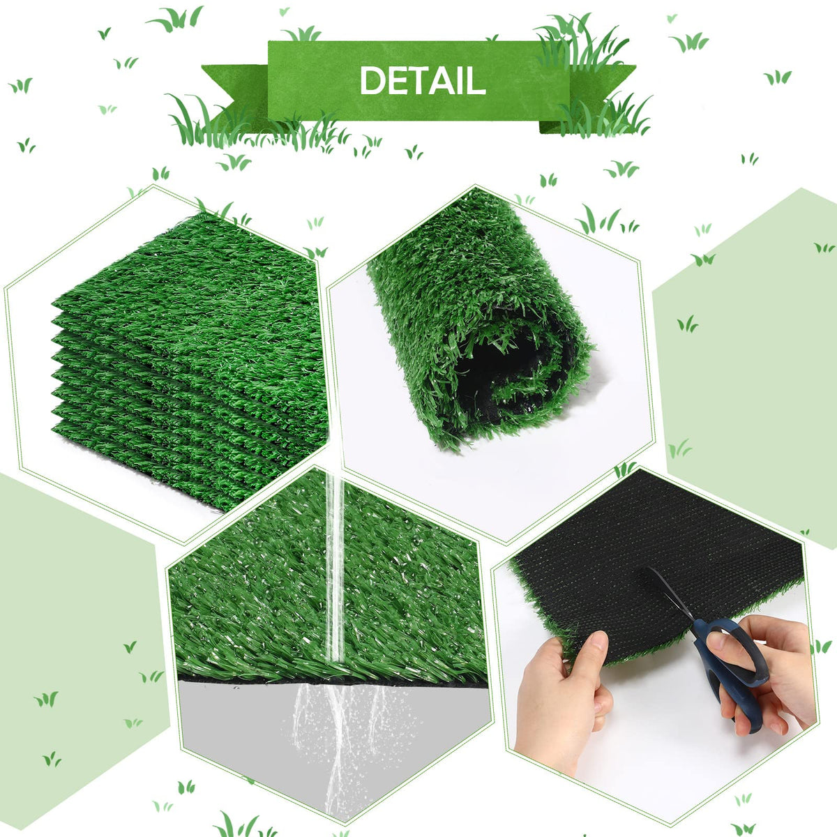 Nuanchu table centerpiece turf square for vibrant decor accents