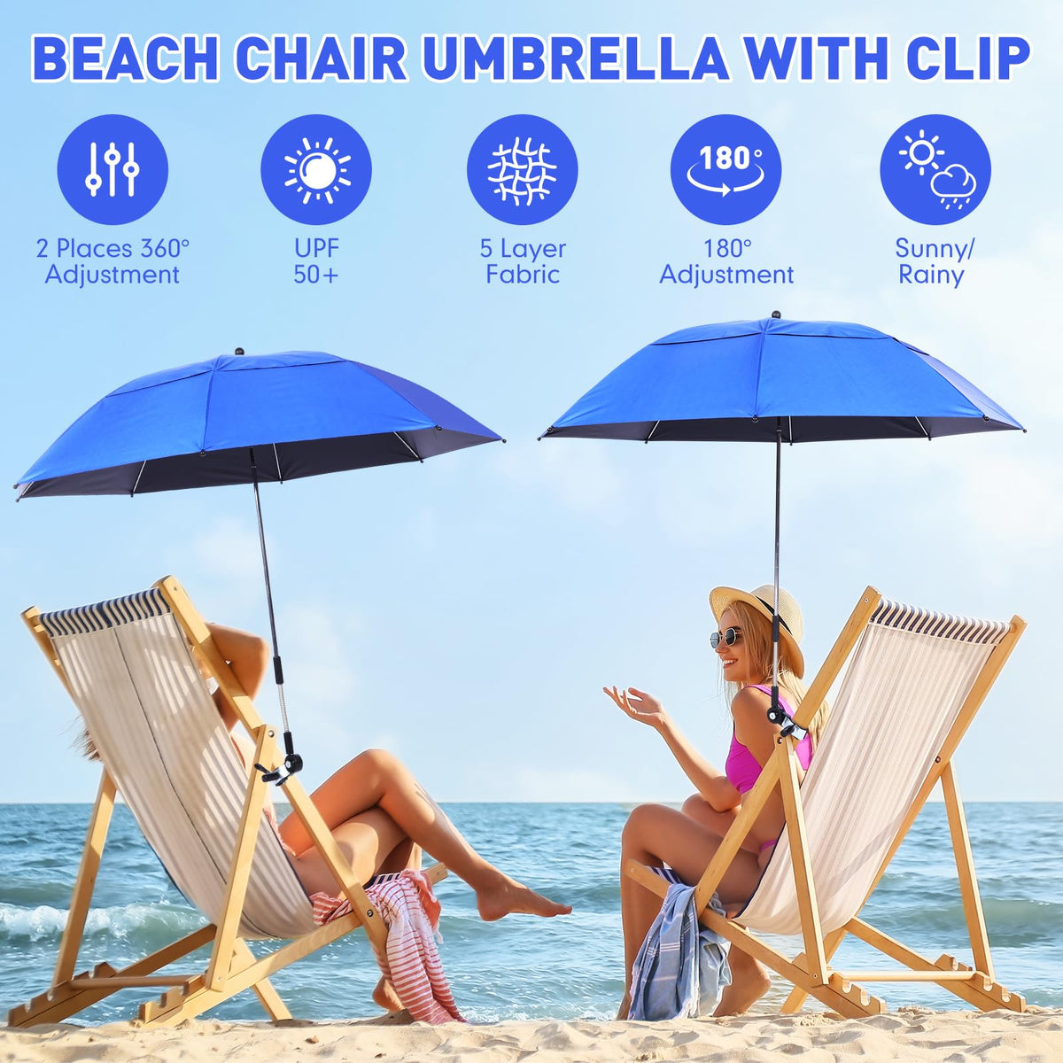 Nuanchu wheelchair-stroller-compatible umbrella supports versatile outdoor shading.