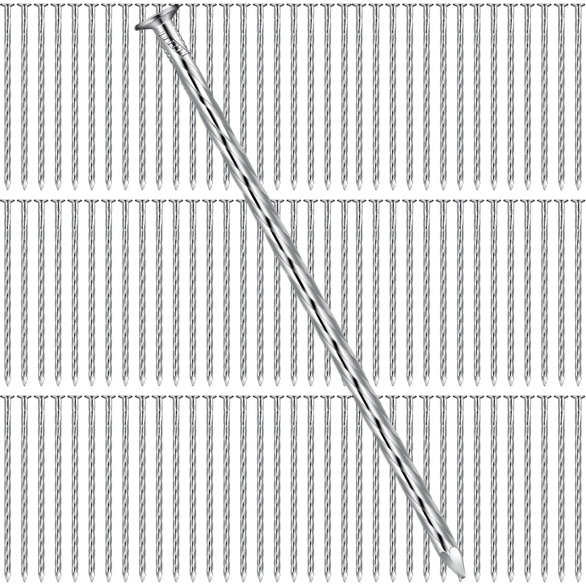 Nuenen 225-pack 6-inch spiral spikes for secure artificial turf installation