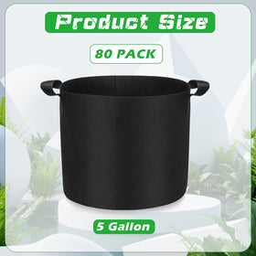 Nuenen 5-gallon grow bags side view with reinforced handles for easy transport
