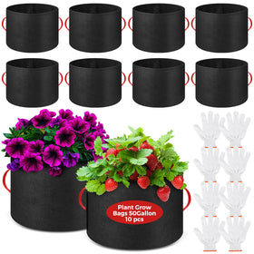 Nuenen 50-gallon grow bag bundle for versatile garden planting and transport
