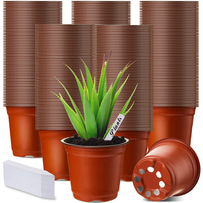 Nuenen red 4-inch nursery pots for seed starting and easy transport