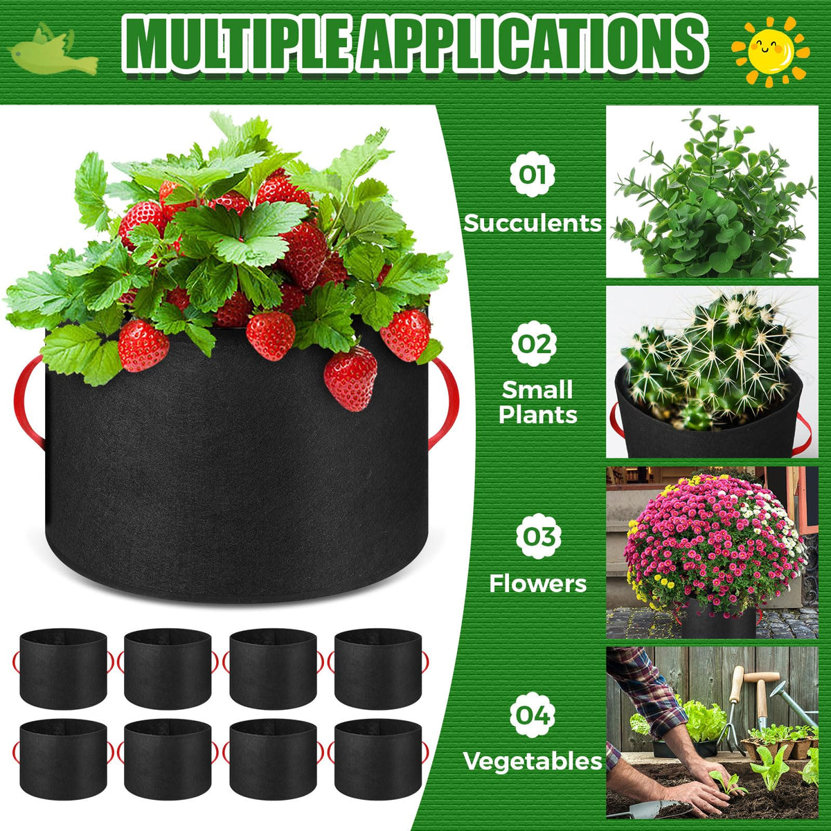 Nuenen cotton work gloves protecting hands during planting