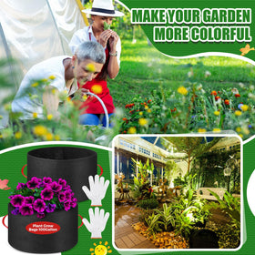 Nuenen grow bags with sturdy side handles for easy lifting.