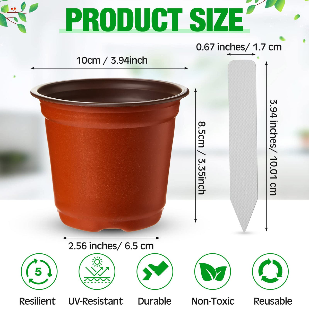 Nuenen plant labels help identify seedlings clearly and stay organized