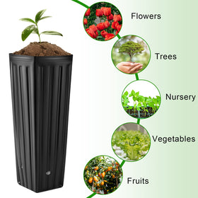 Nuenen waterproof, sturdy tall tree pots resist deformation for long-term garden use