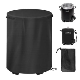 NUENSS-ROR cover for Char-Broil Big Easy—front view, snug fit against rain and dust.