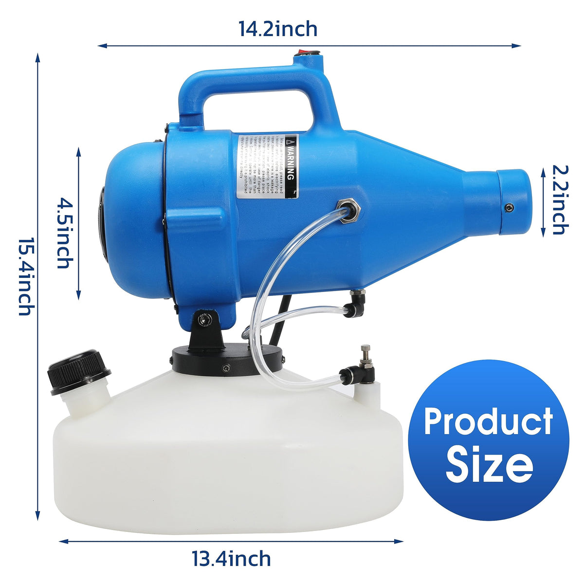 NuFlySic 4.5L electric sprayer side view wide-area coverage