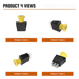 NuFlySic yellow knob detail for visibility in dim shop lighting.