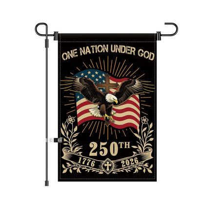 NUJOLI 250th anniversary flag front view for durable outdoor display