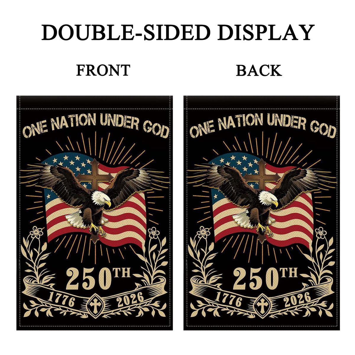 NUJOLI commemorative artwork flag adds decorative charm to outdoor spaces
