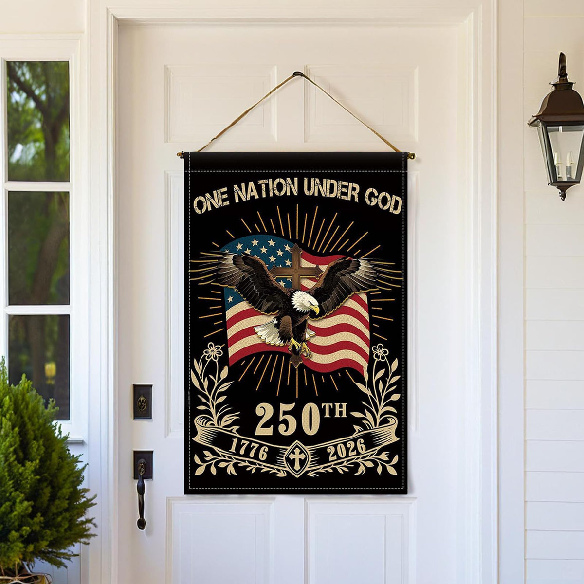 NUJOLI 12x18 inch flag ideal for July 4th and Memorial Day decor